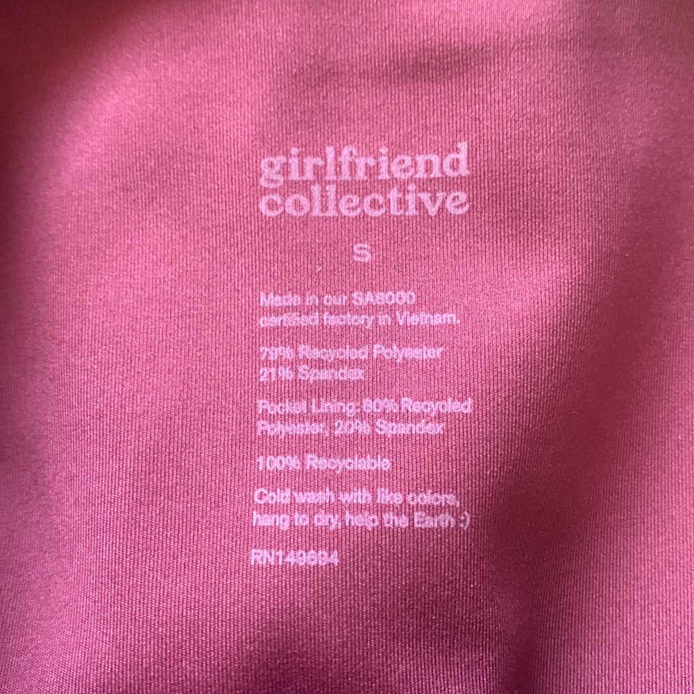 Girlfriend Collective Compressive High Rise Leggings in Mulberry - Size S - Picture 15 of 17
